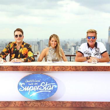 DJ Antoine (39), Mandy Capristo (24) & Dieter Bohlen (56)