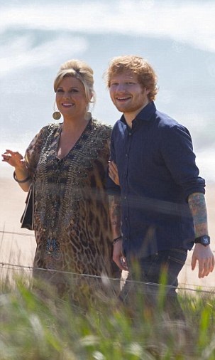 Emily Symons (46) & Ed Sheeran