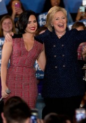 Demi Lovato & Hillary Clinton