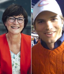 Saskia Esken (SPD) / Ashton Kutcher