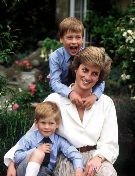 Harry, William & Diana