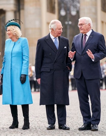 Camilla, Charles III & Frank-Walter Steinmeier