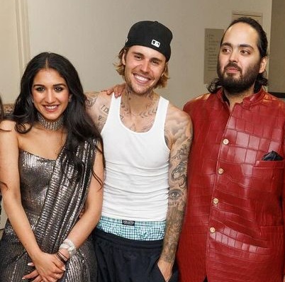 Radhika Merchant, Justin Bieber, Anant Ambani