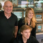 Andre Agassi, Steffi Graf & Jaden Agassi
