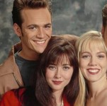 Luke Perry, Shannen Doherty & Jennie Garth